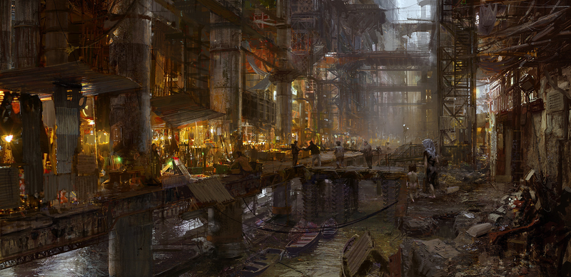 Illustration for article titled The fantastic worlds of Craig Mullins—one of the best illustrators ever
